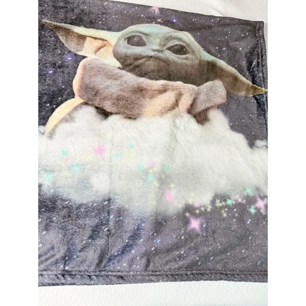 Star Wars Mandalorian Baby Yoda Grogu Plush‎ Throw Blanket 45x57